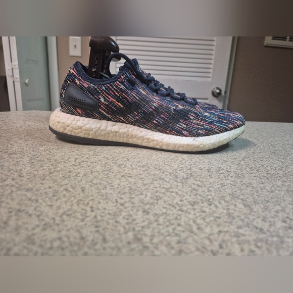 Adidas Men's Snickers Shoes Size 8 Blues Pink Athletic Sneakers - Picture 6 of 6